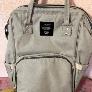 LEQUEEN Diaper Bag Backpack Stylish Large Capacity Maternity Baby Nappy Bags